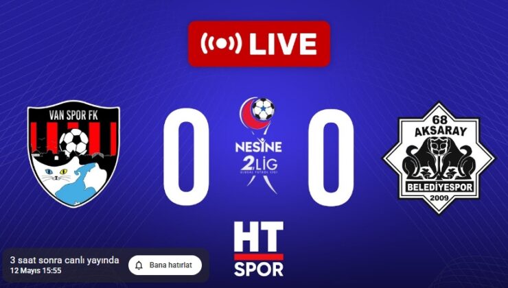 Yükselme Play-Off Çeyrek Final (2. Tur) 1.Maç VAN-AKSARAYSPOR SAAT: 16.00 CANLI