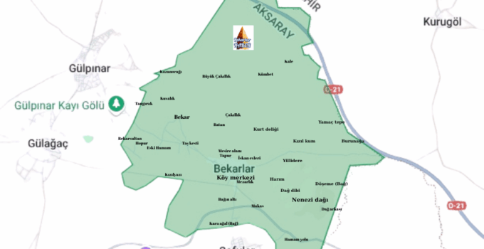 Bekarlar Köyü Haritası