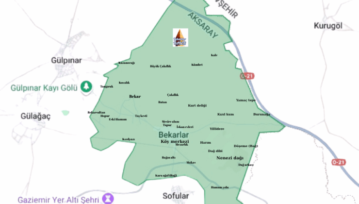 Bekarlar Köyü Haritası
